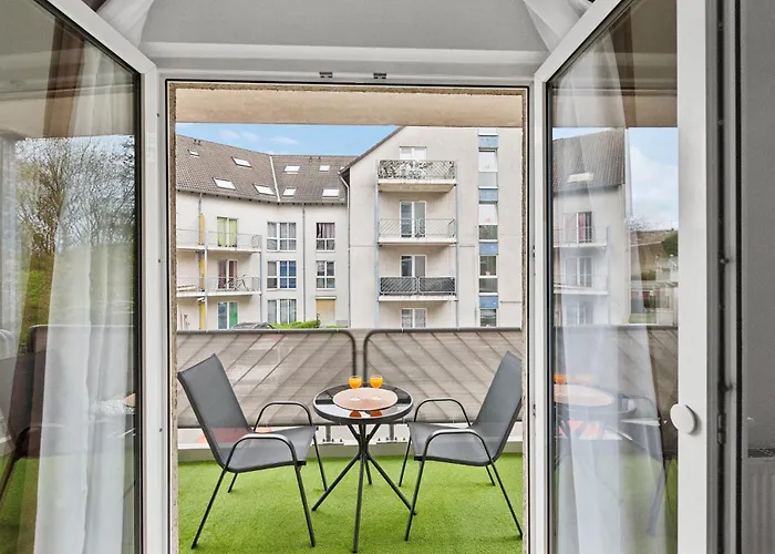 Apartmán Parkplatz I Balkon & Schnelles Wlan I Nahe Zeche Zollverein